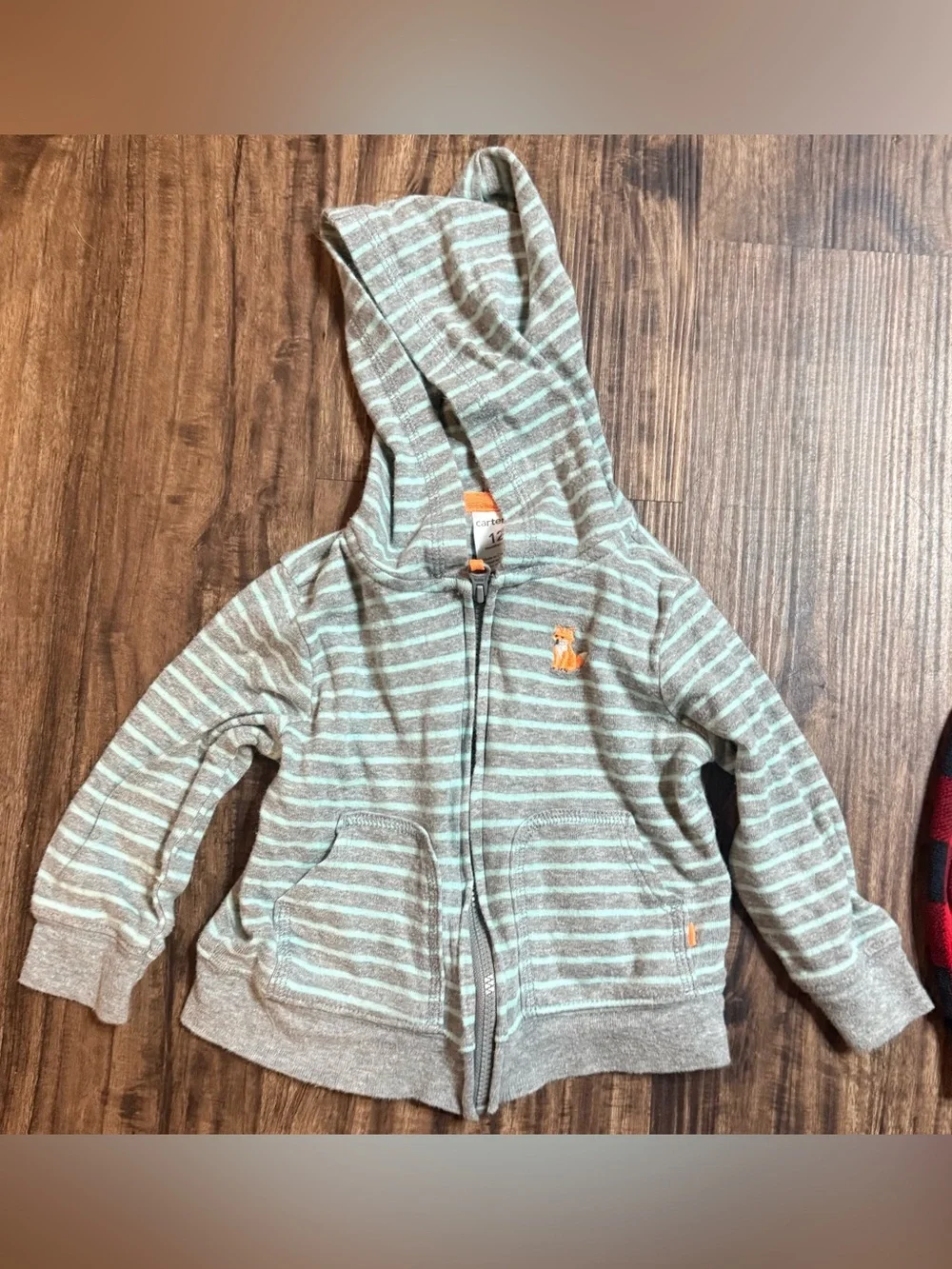12 Months Baby Boys Jacket and Vest Bundle Carter’s Hooded Full Zip Winter